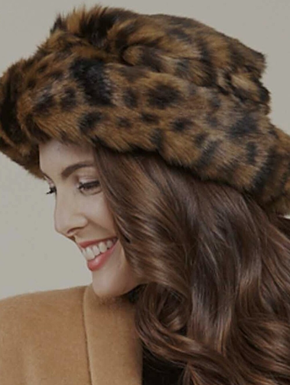 Parkhurst Vintage Faux Fur Leopard Bucket Hat 'JOSEPHINE'